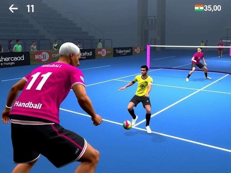 Intense handball action in Indian Handball Virtuosos Indian Handball Virtuosos Gameplay Screenshot